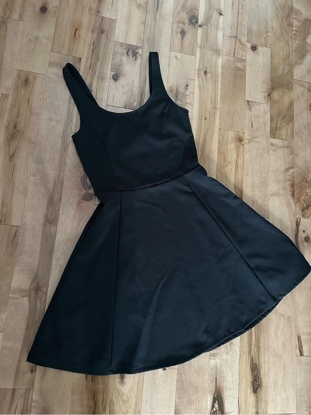 Classic Black Sleeveless Fit-and-Flare Dress